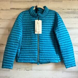 NWT Save The Duck Carina Puffer Jacket Lightweight Spring Puffer Quilted Zip Lg